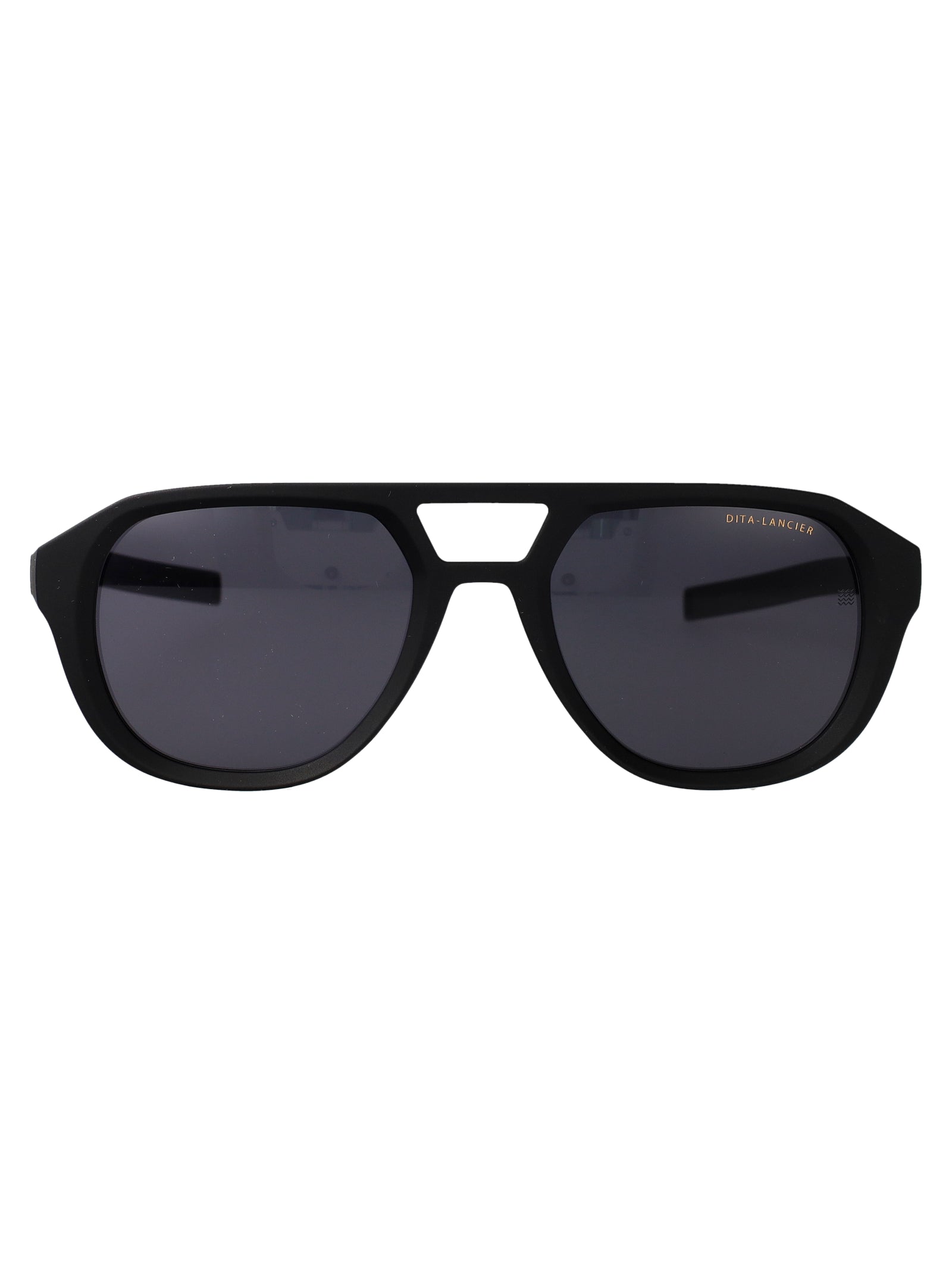 Dls707-A-01 01 Matte Black Plastic Sunglasses