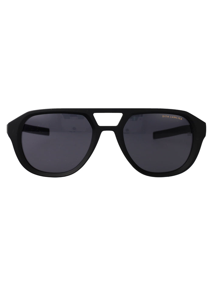 Dls707-A-01 01 Matte Black Plastic Sunglasses