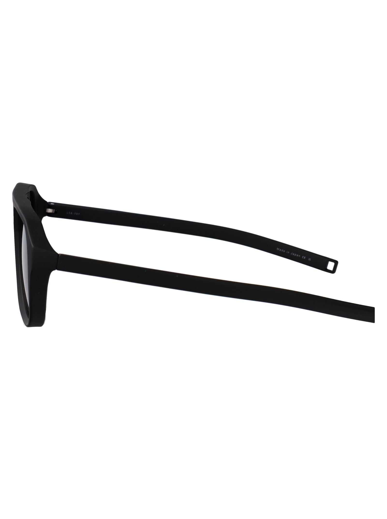 Dls707-A-01 01 Matte Black Plastic Sunglasses