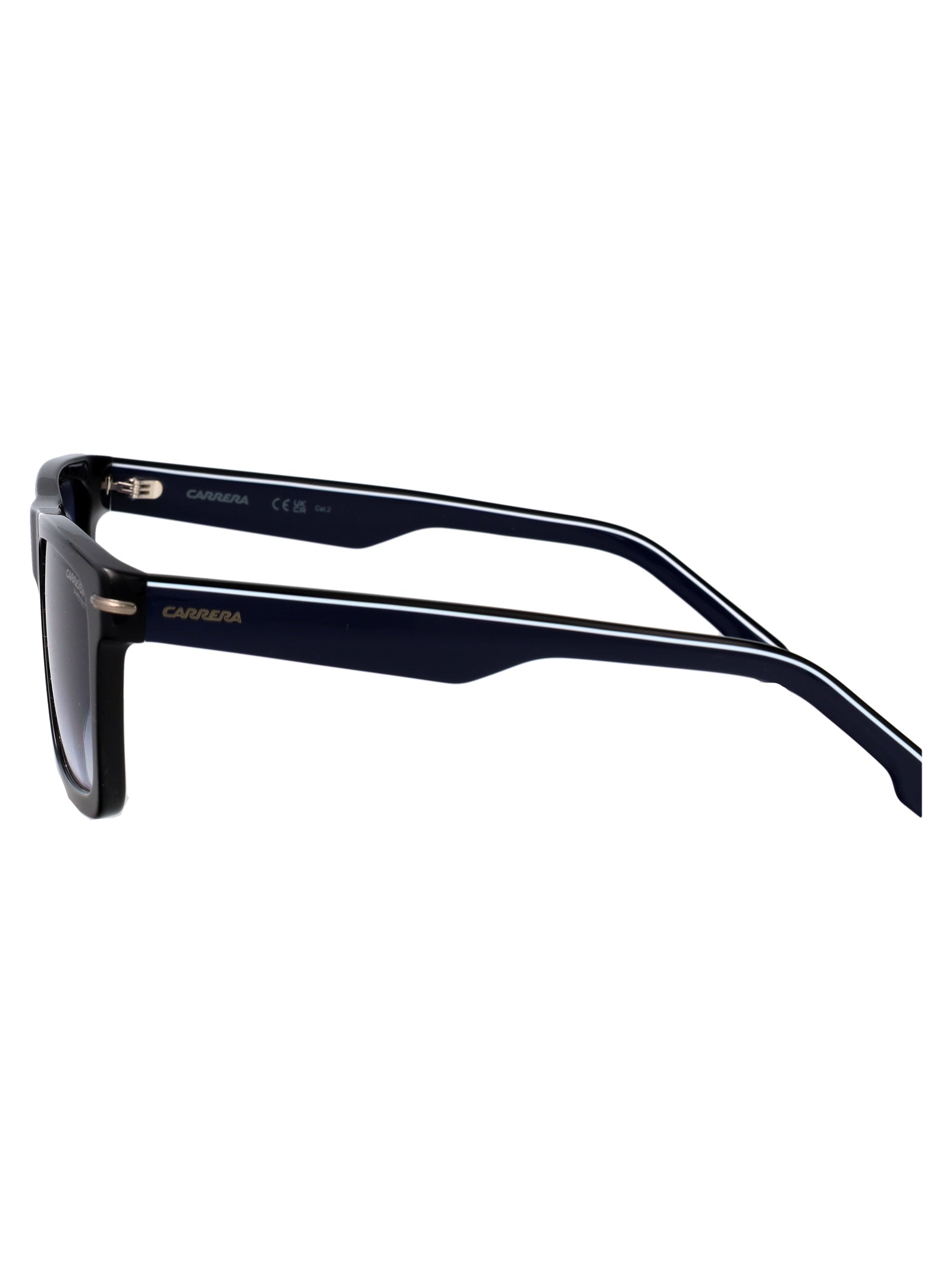 Carrera 378-S D51 Black Blue Acetate Sunglasses