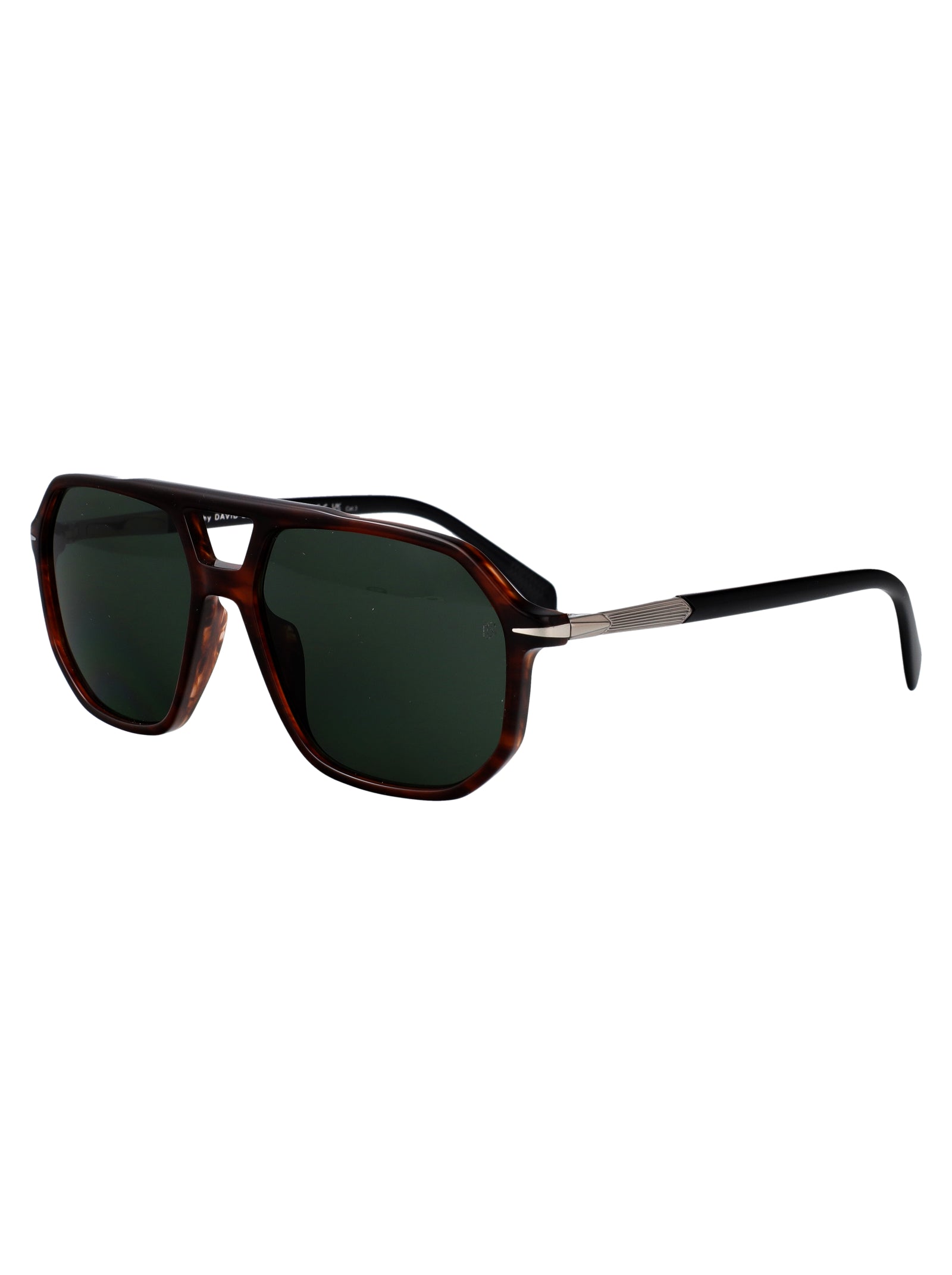 Db 1172-S 6c5 Brown Horn Ruthenium Acetate Sunglasses