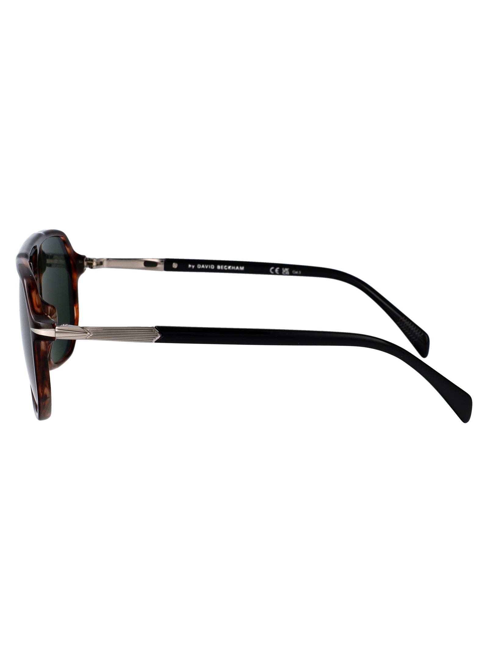 Db 1172-S 6c5 Brown Horn Ruthenium Acetate Sunglasses