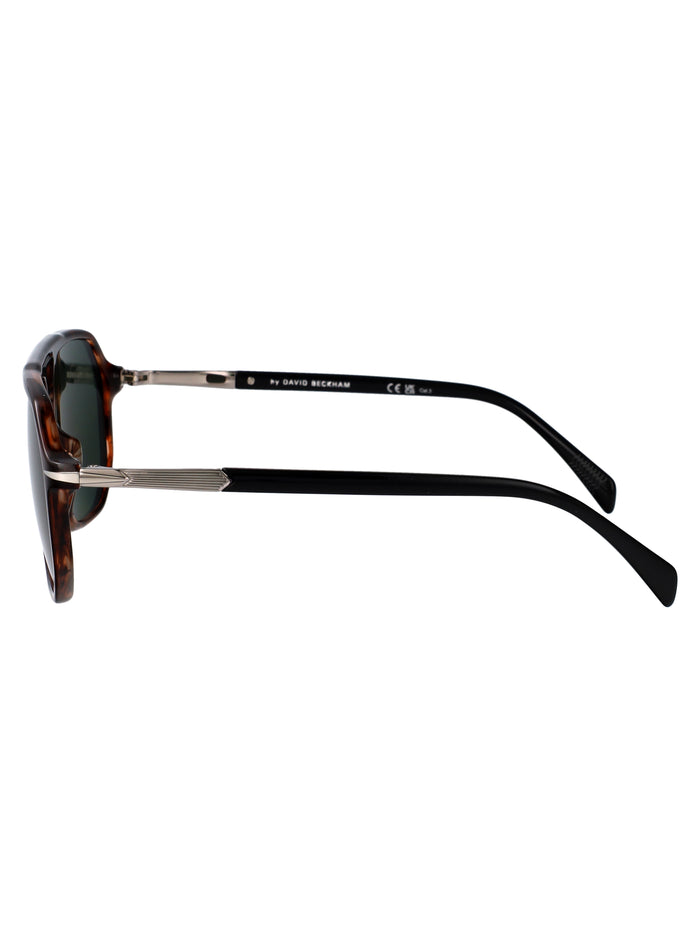 Db 1172-S 6c5 Brown Horn Ruthenium Acetate Sunglasses