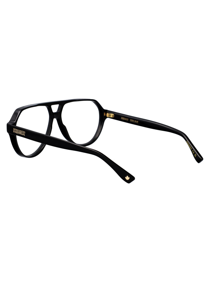 D2 0204 807 Black Acetate Optical