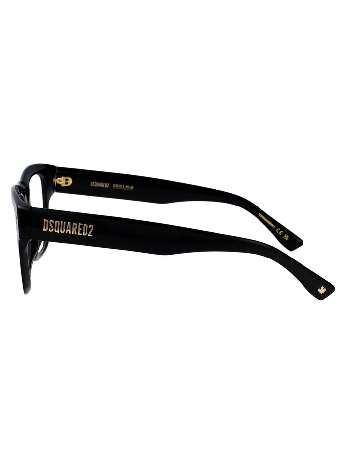 D2 0205 807 Black Acetate Optical