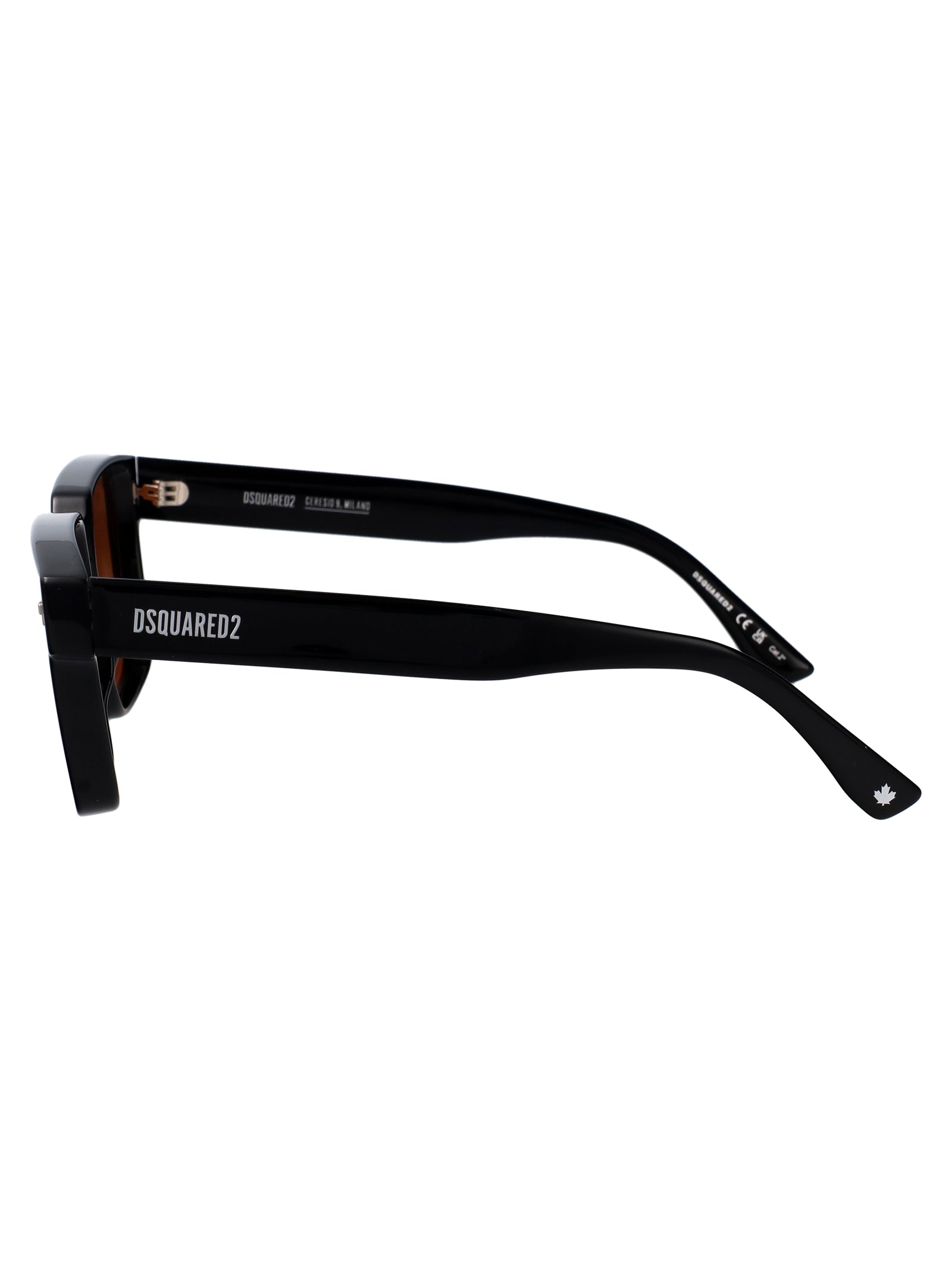 D2 0202-G-S 807 Black Acetate Sunglasses