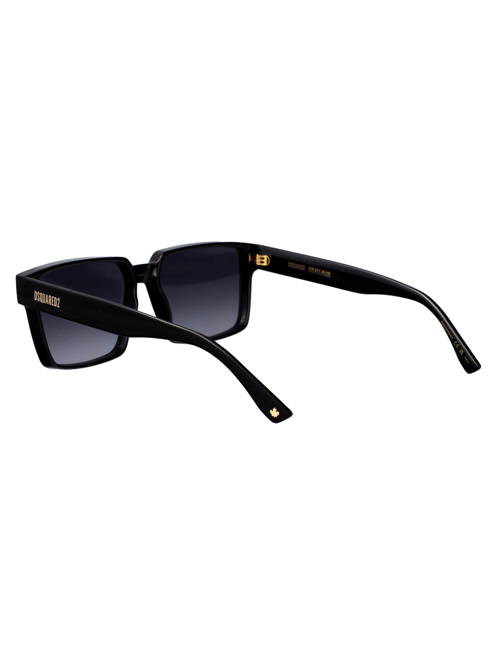 D2 0202-G-S 807 Black Acetate Sunglasses