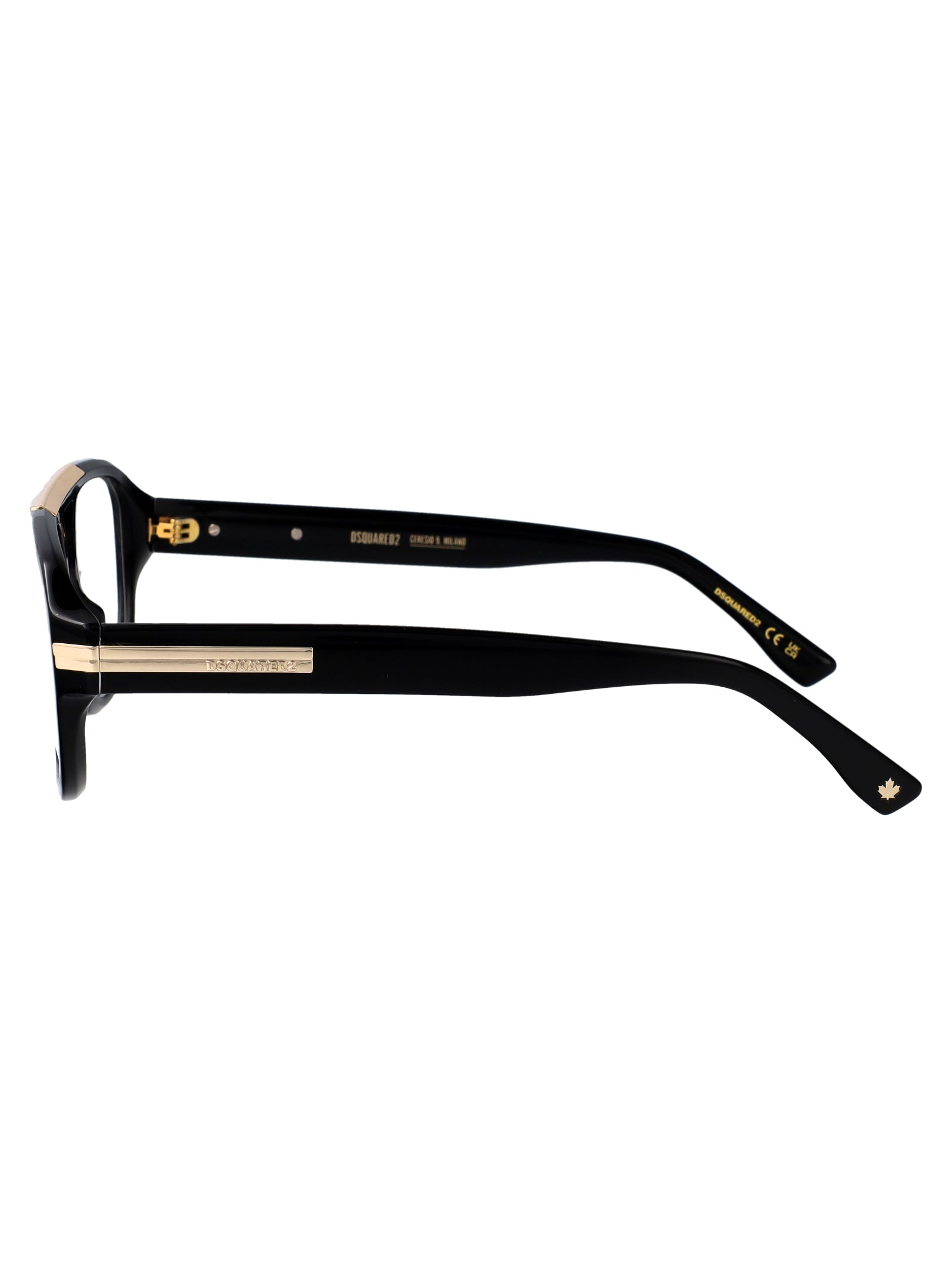 D2 0199 807 Black Acetate Optical