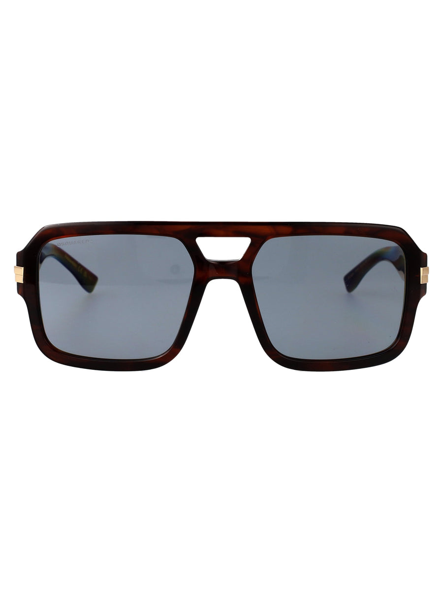 Sunglasses D20197-S Brown Horn Acetate