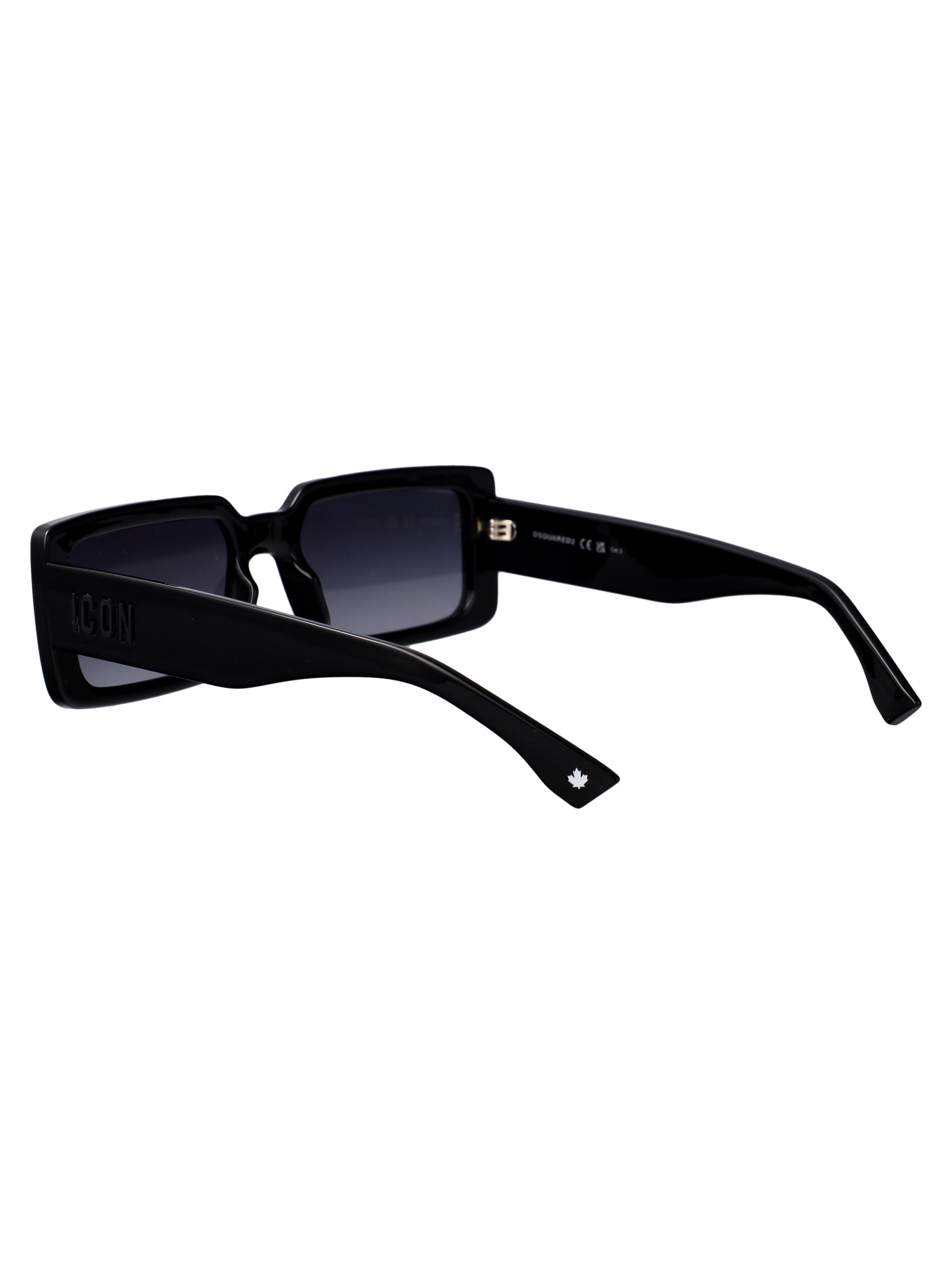 Icon 0029-S 807 Black Acetate Sunglasses