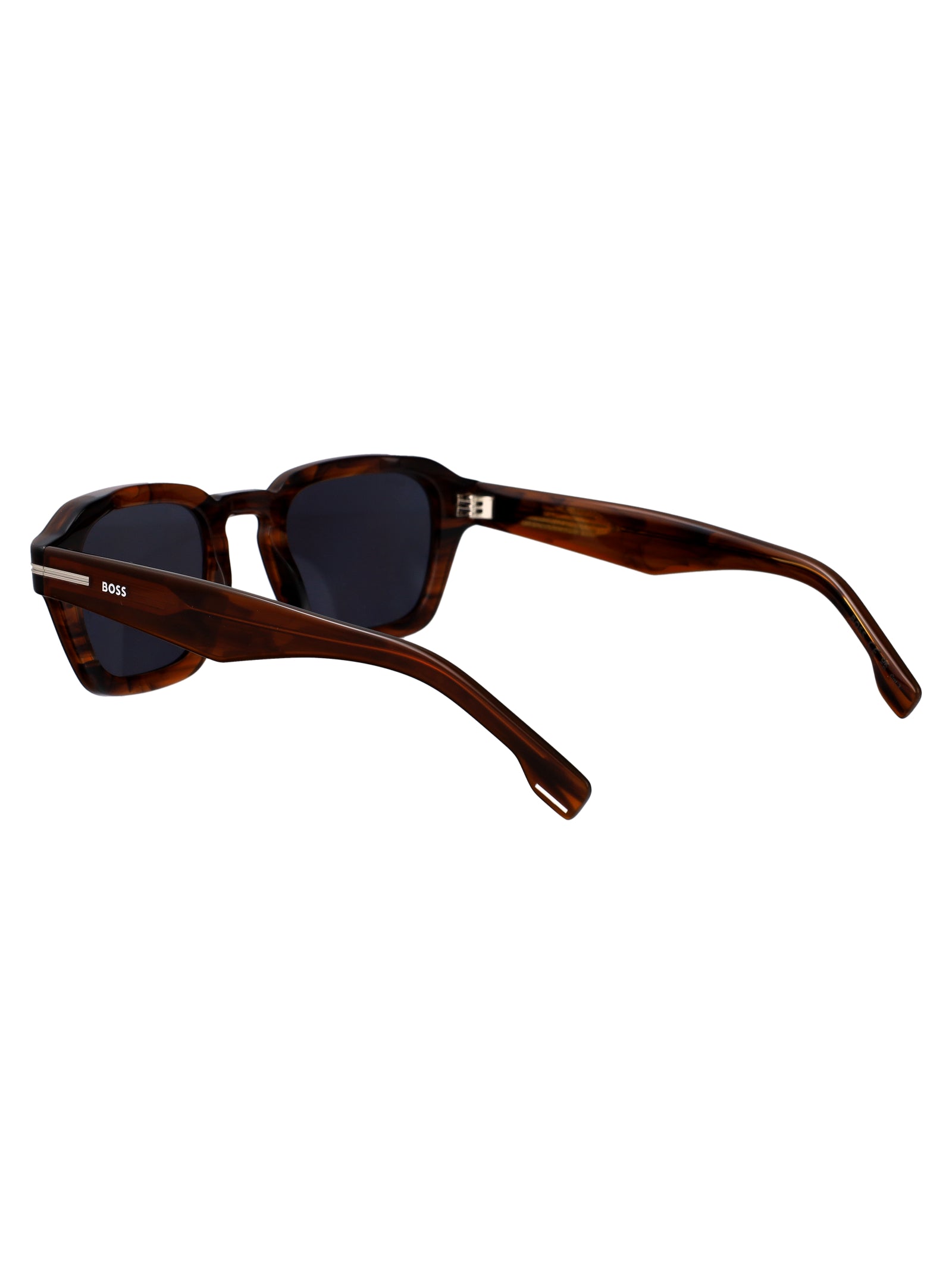 Boss 1853-S Ex4 Brown Horn Acetate Sunglasses