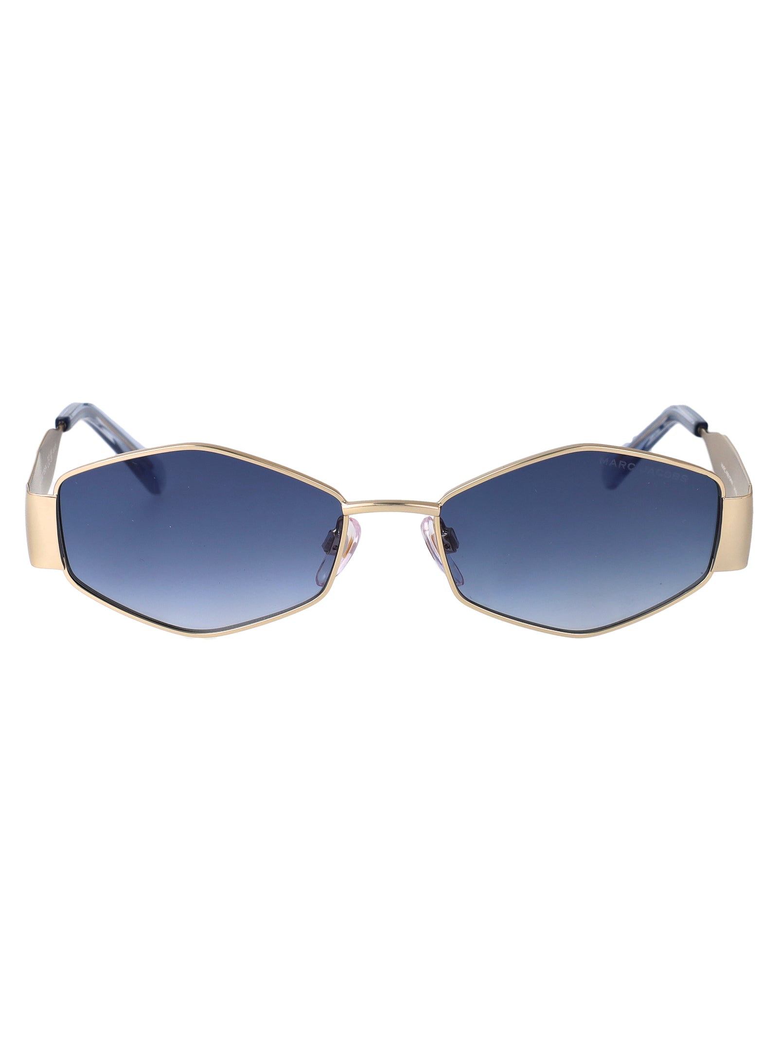 Marc 496-Shiny Lks Gold Blue Metal Sunglasses