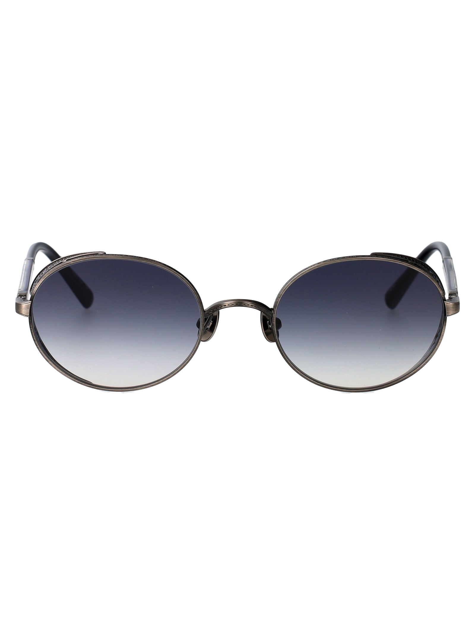 M3137 As-Bl Antique Silver - Blue Gradient Metal Sunglasses