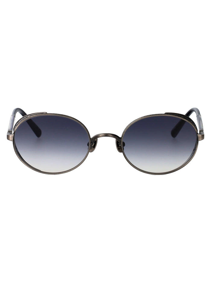 M3137 As-Bl Antique Silver - Blue Gradient Metal Sunglasses