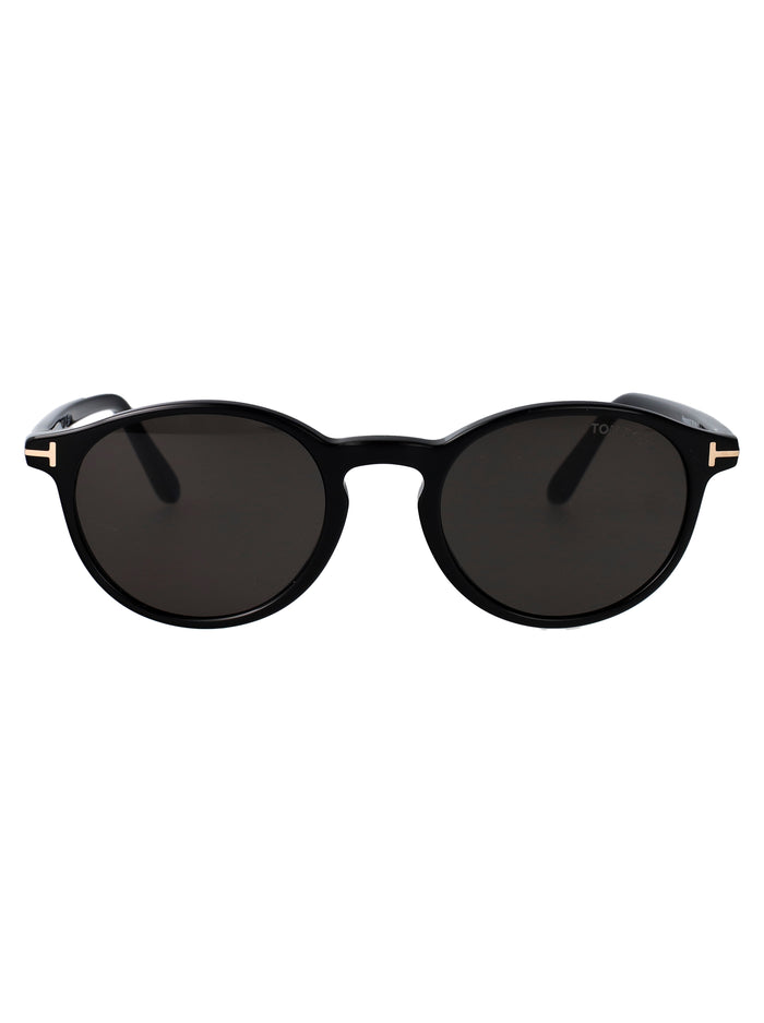Ft1331 01a Nero Lucido / Fumo Acetate Sunglasses