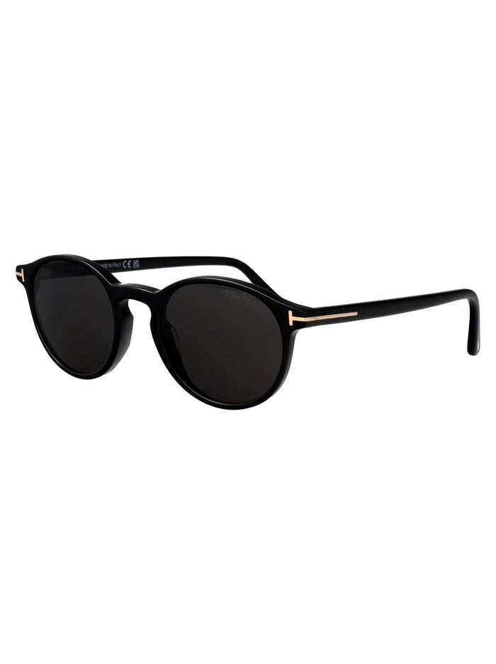 Ft1331 01a Nero Lucido / Fumo Acetate Sunglasses