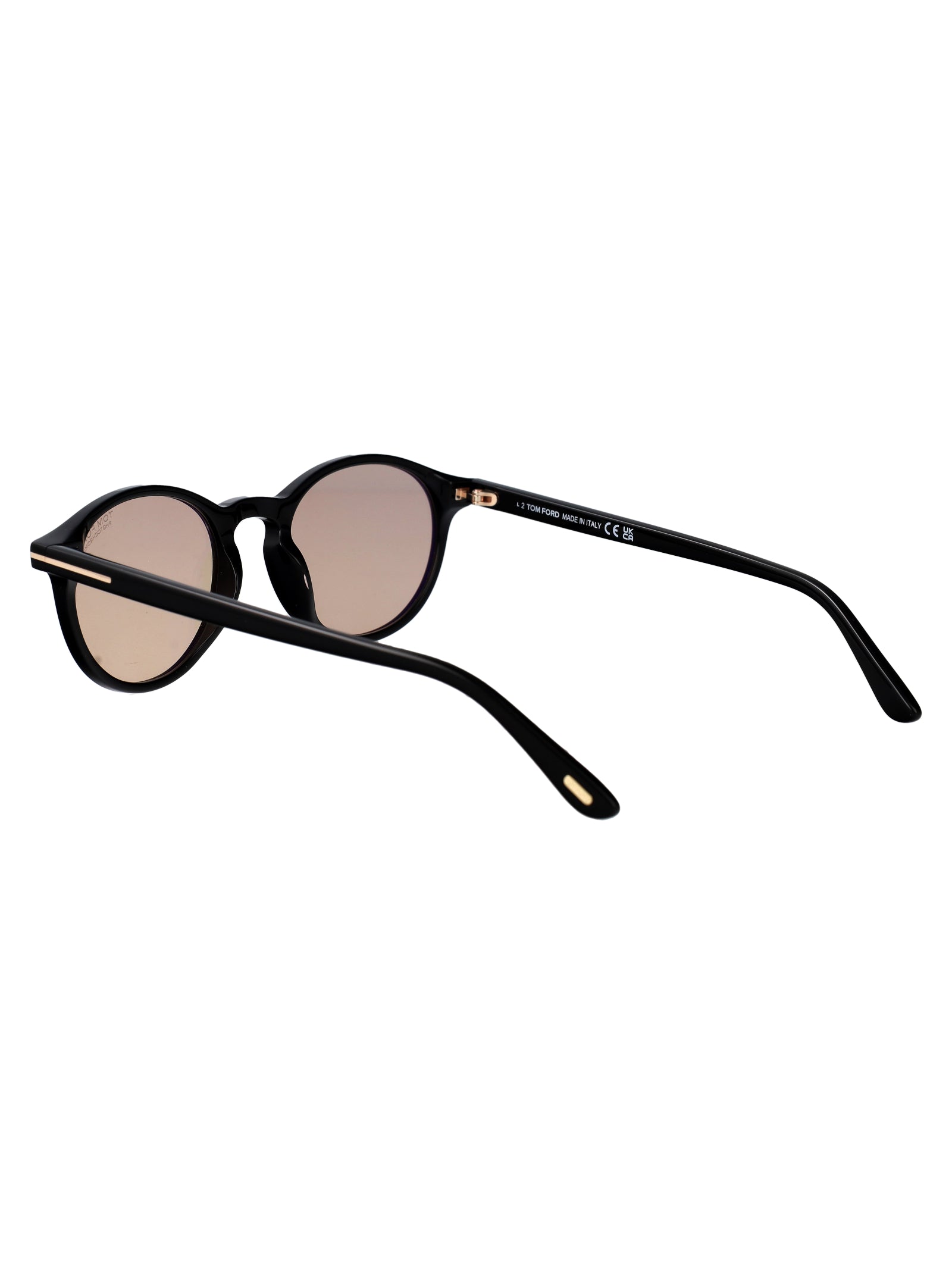 Ft1331 01e Nero Lucido / Marrone Acetate Sunglasses