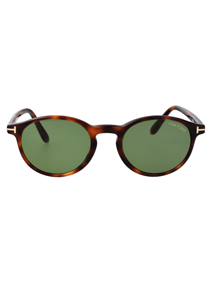 Ft1331 53n Avana Bionda / Verde Acetate Sunglasses