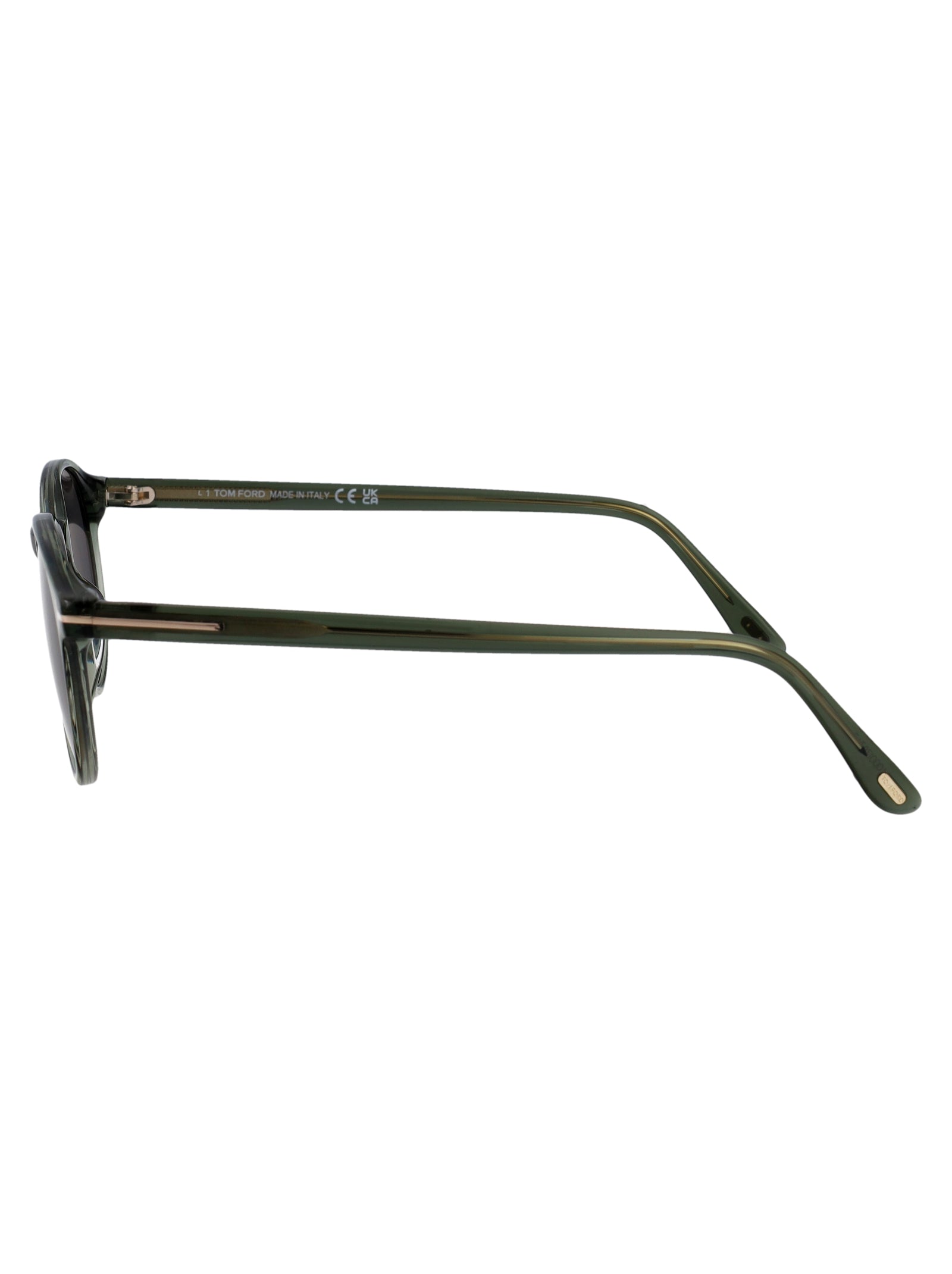 Ft1331 93a Verde Chiaro Luc / Fumo Acetate Sunglasses