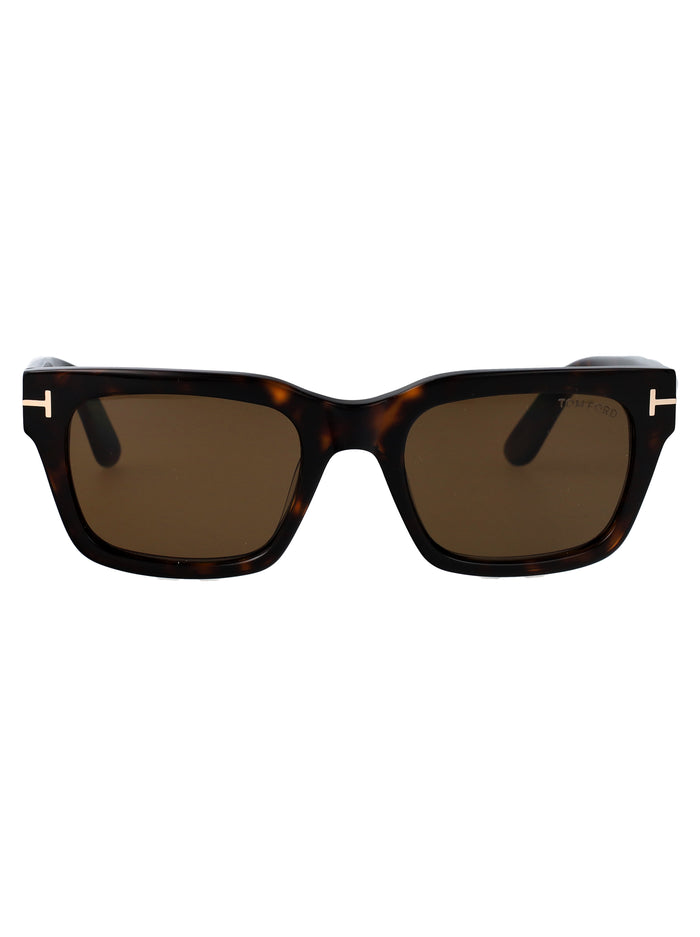 Ft1333 52j Avana Scura / Roviex Acetate Sunglasses