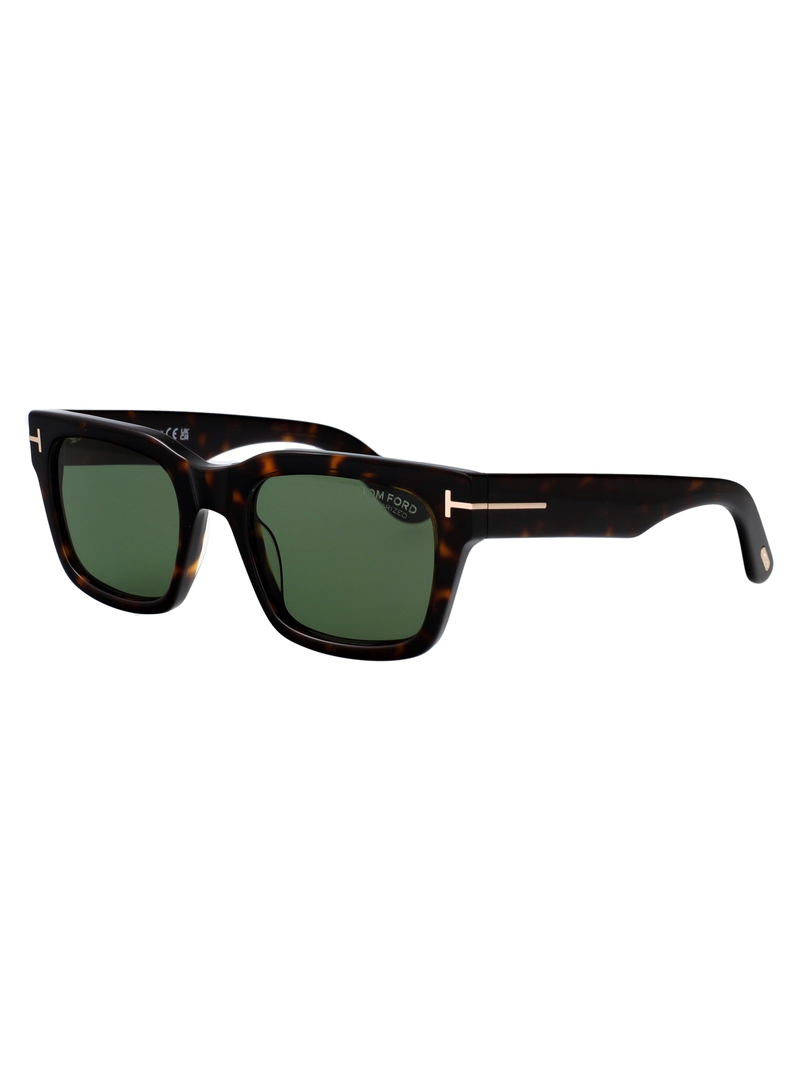Ft1333 52r Avana Scura / Verde Polar Acetate Sunglasses