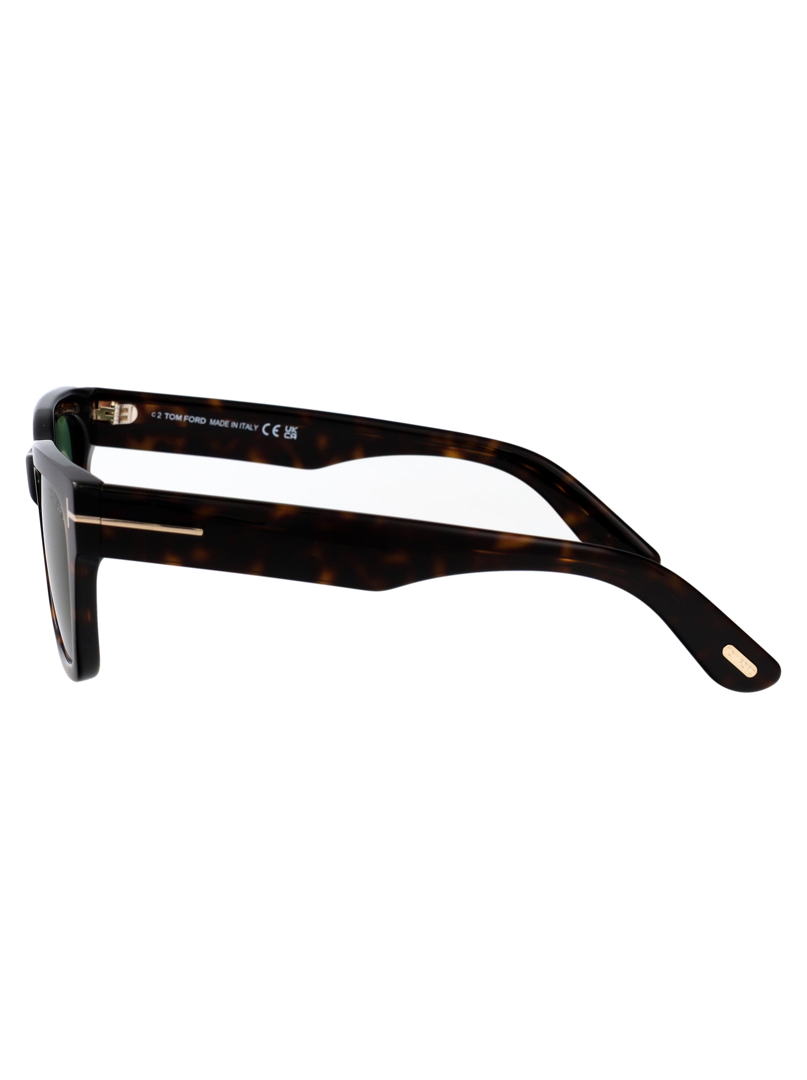 Ft1333 52r Avana Scura / Verde Polar Acetate Sunglasses