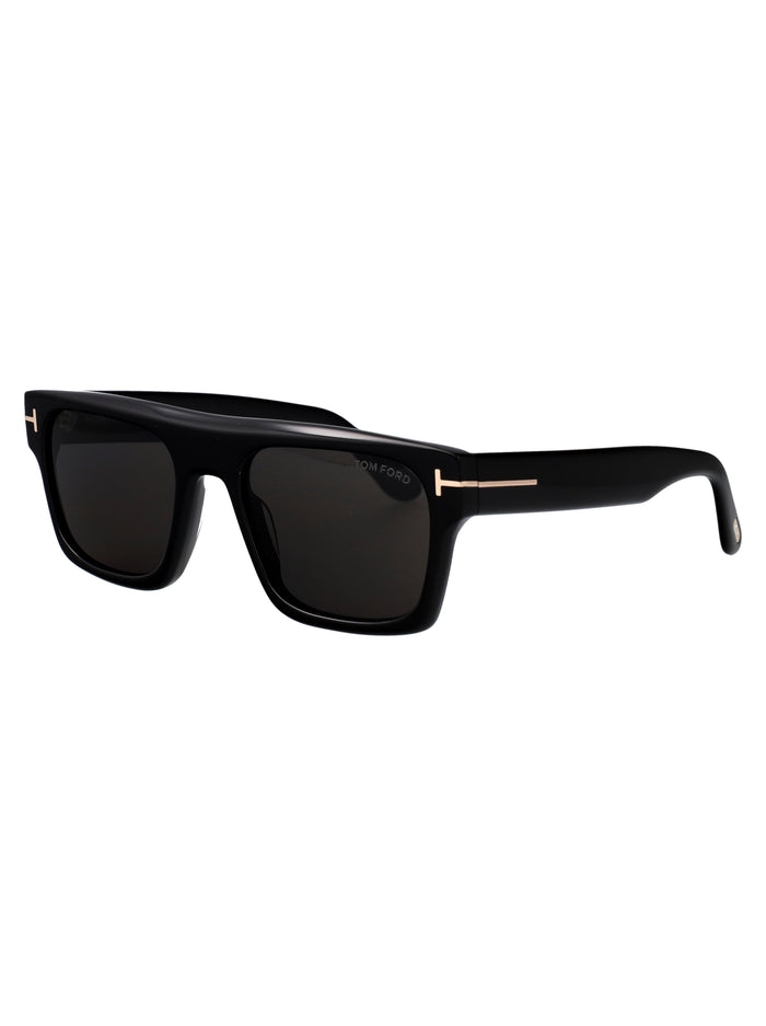 Ft1337 01a Nero Lucido / Fumo Acetate Sunglasses