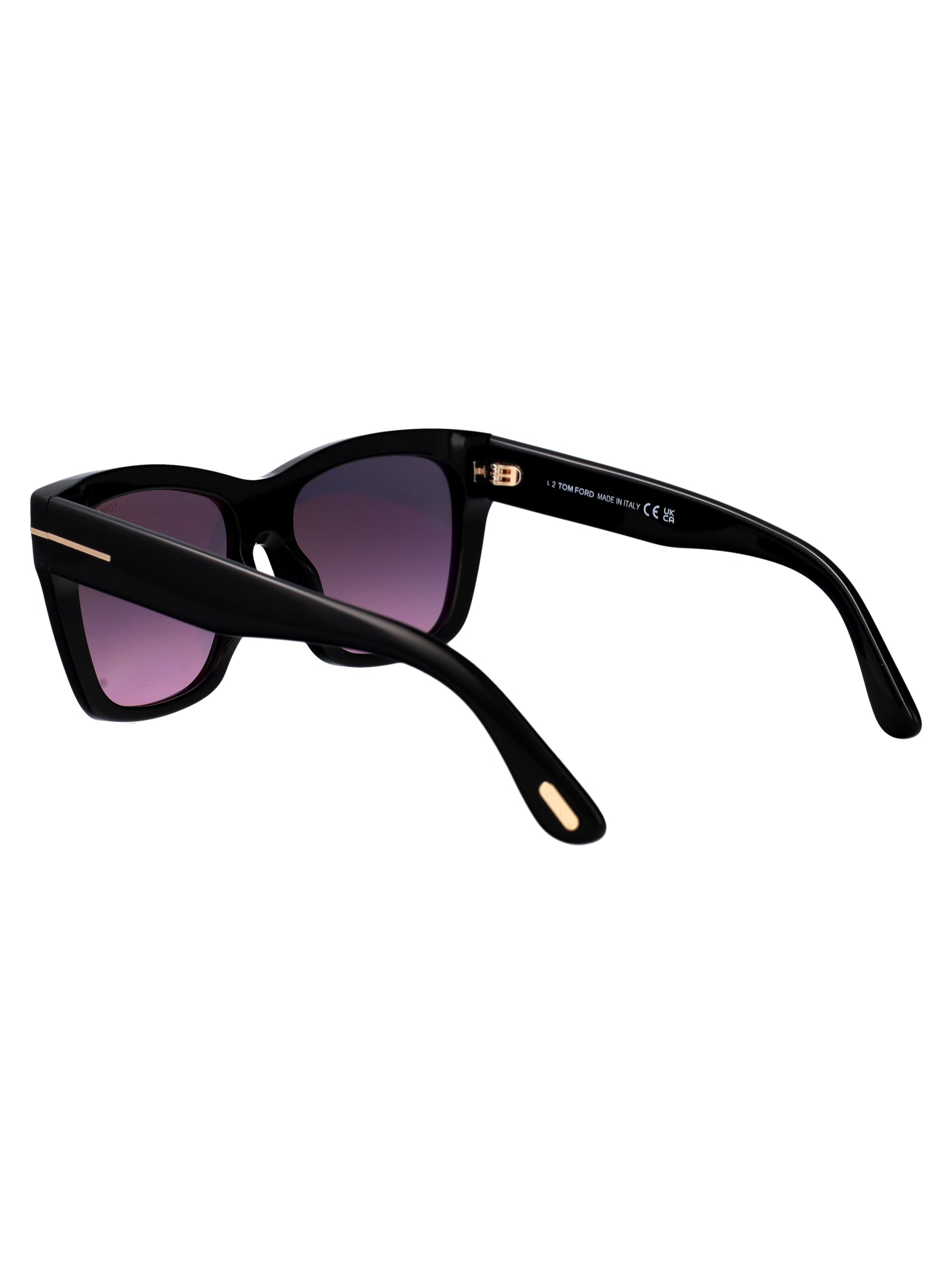 Ft1343 01b Nero Lucido / Fumo Grad Acetate Sunglasses