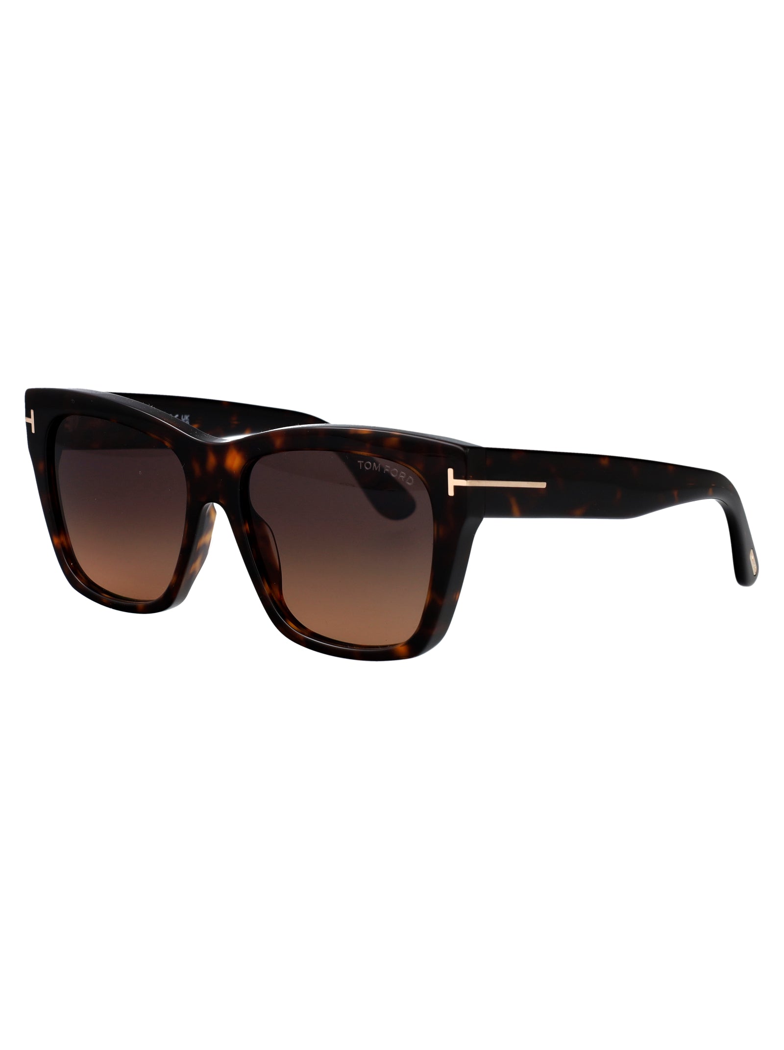 Ft1343 52t Avana Scura / Bordeaux Grad Acetate Sunglasses