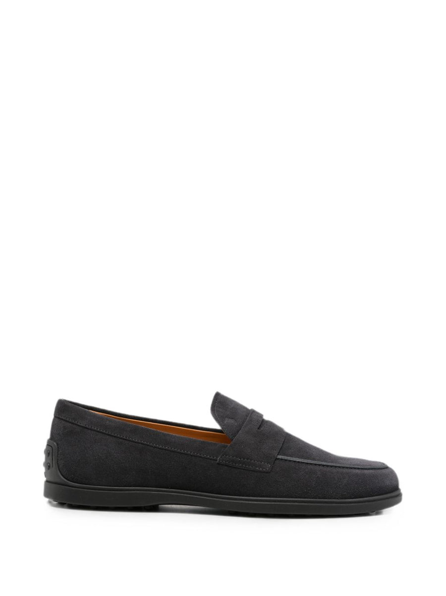 Tod'S Suede Penny Loafer Loafer — Black