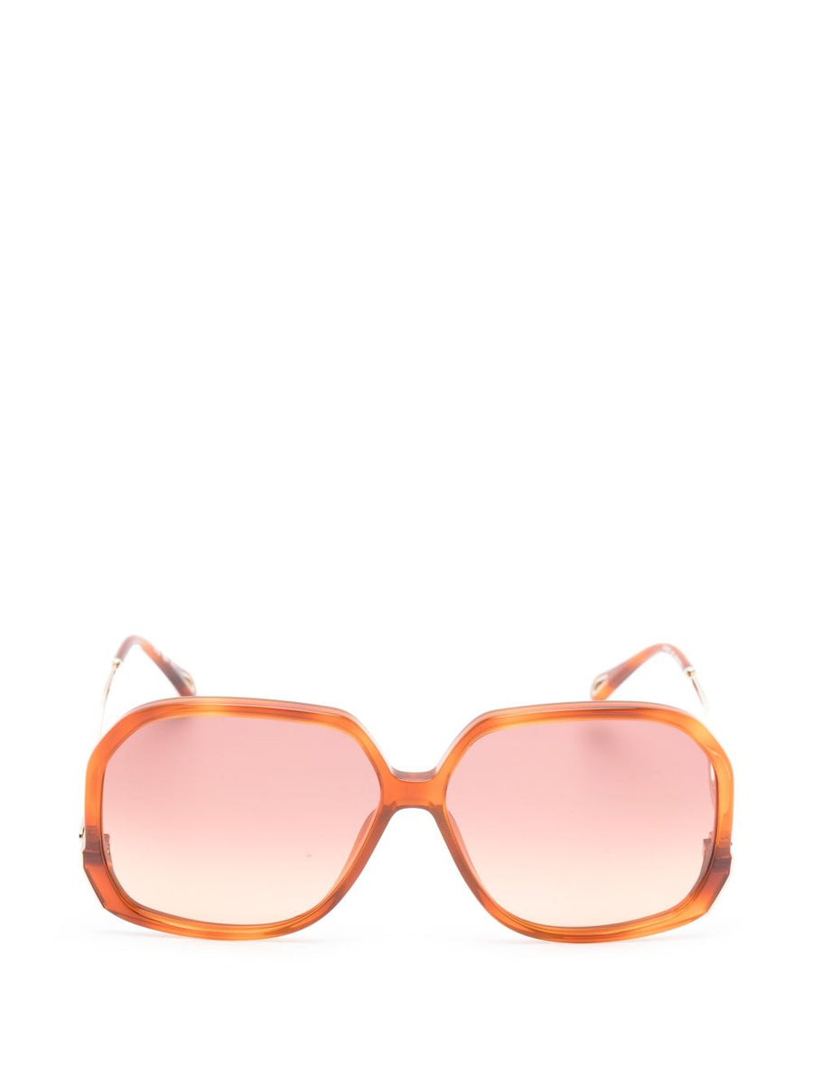 Chloé Gradient Lens Sunglasses — Orange