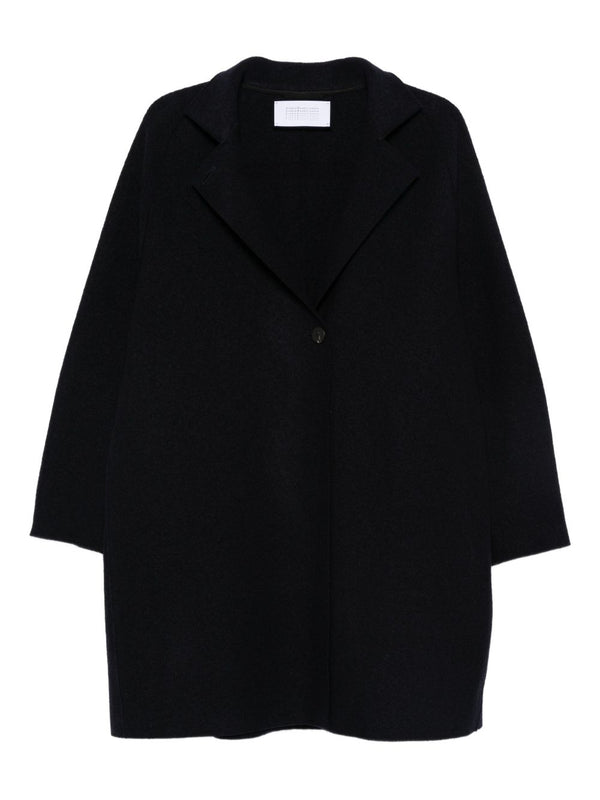 Harris Wharf London Wool Coat — Navy