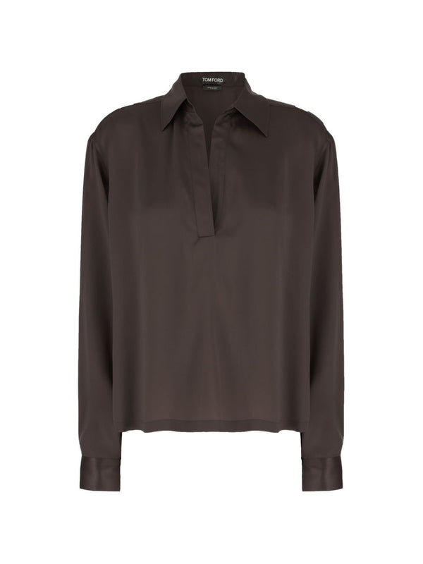 Tom Ford T-shirts and Polos BROWN