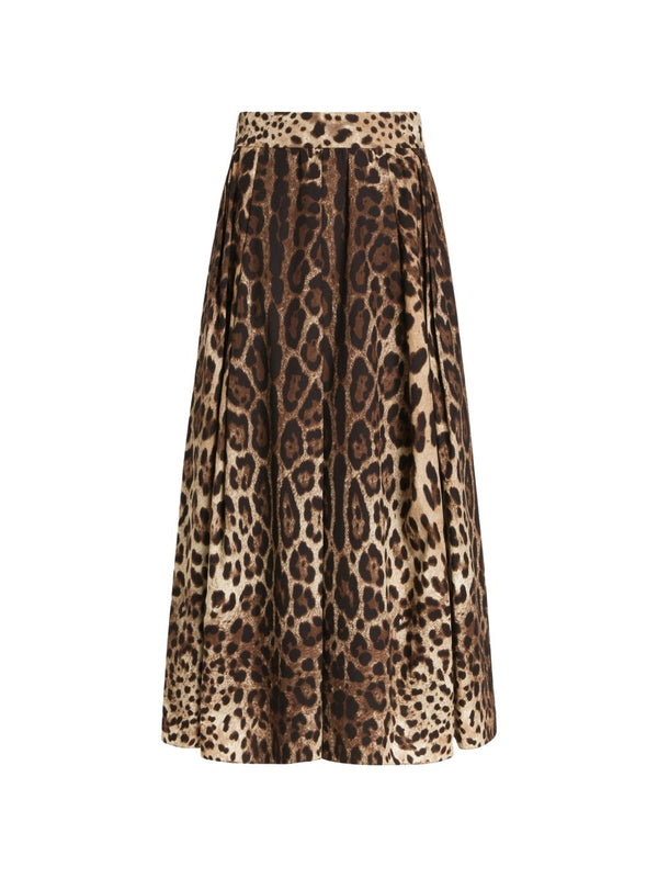Dolce & Gabbana Leopard Print Skirt