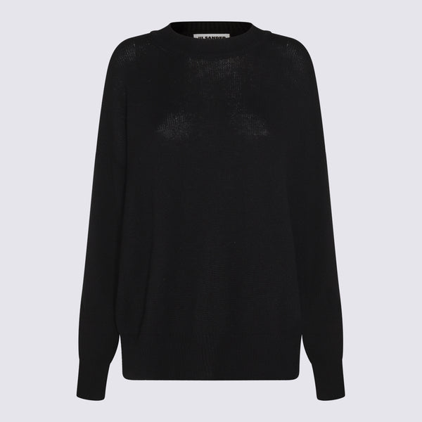 Jil Sander 100% Wool sweater in black