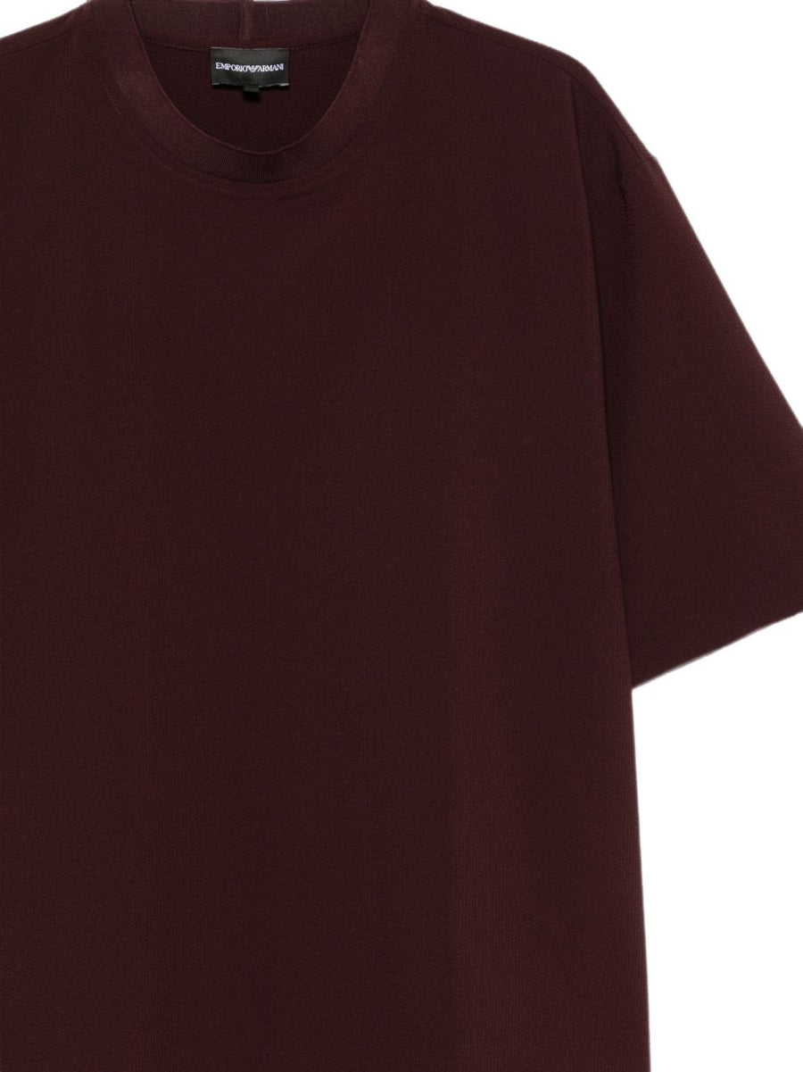 Emporio Armani Crew Neck T-Shirt — Brown