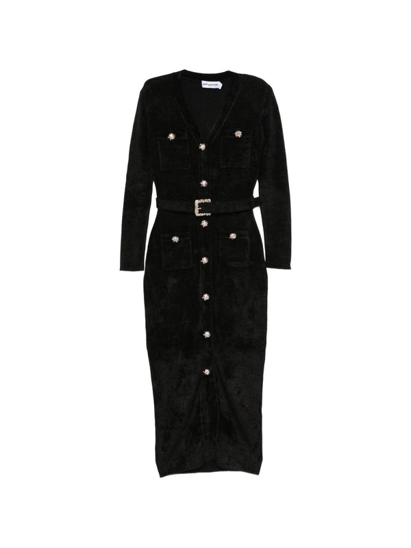 Self-Portrait dress in black