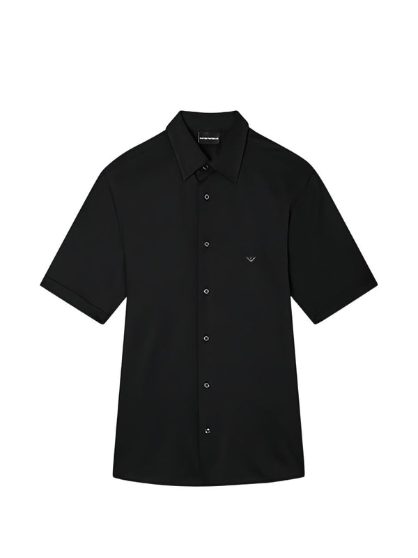 Emporio Armani Cotton Shirt — Black