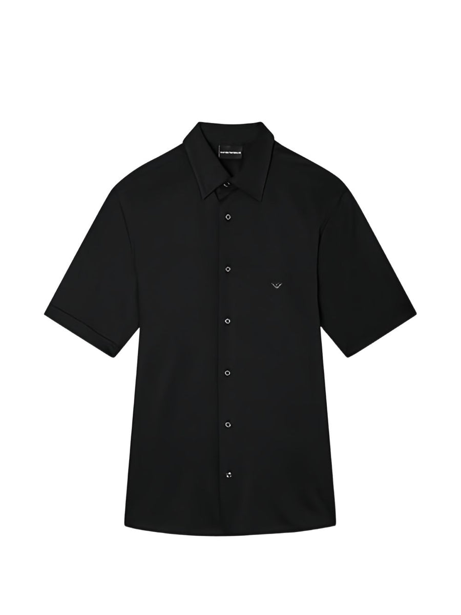 Emporio Armani Cotton Shirt — Black