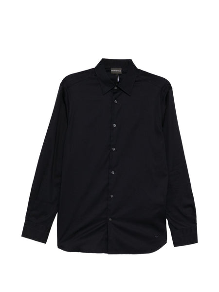 Emporio Armani Cotton Shirt — Black