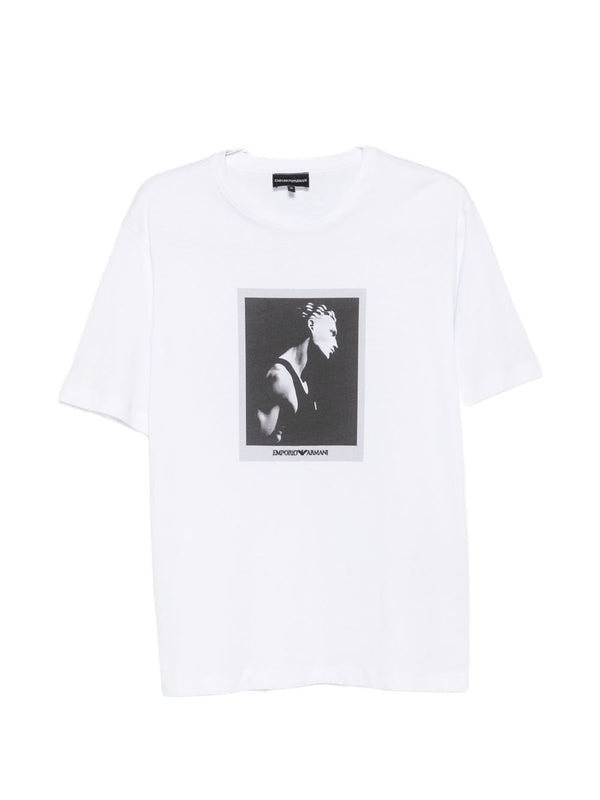 Emporio Armani Graphic Print T-shirt — White