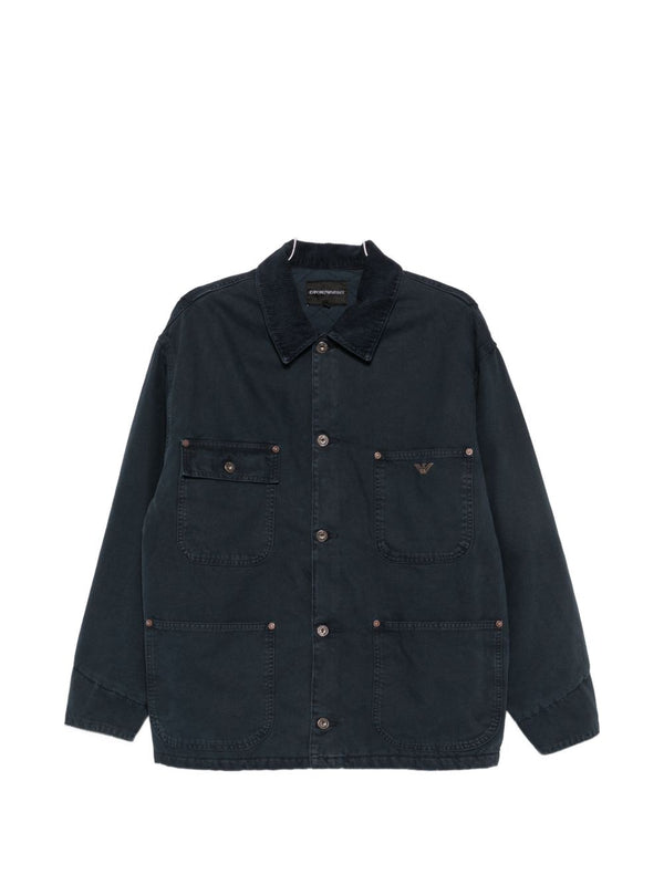 Emporio Armani Cotton Denim Jacket — Navy