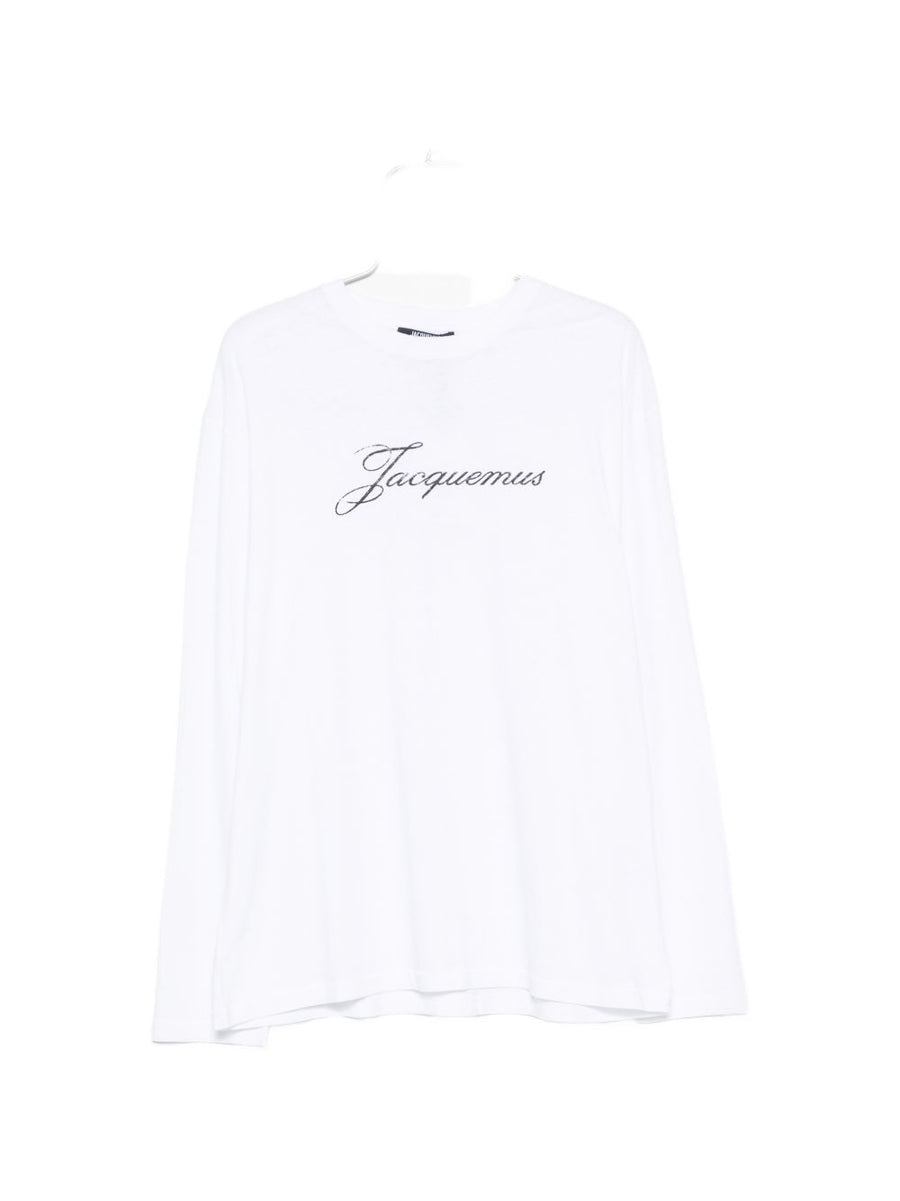 JACQUEMUS Logo Embroidered T-Shirt — White