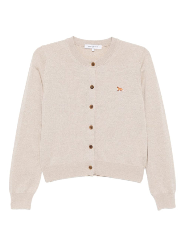 Maison Kitsuné Baby Fox Cardigan — Beige
