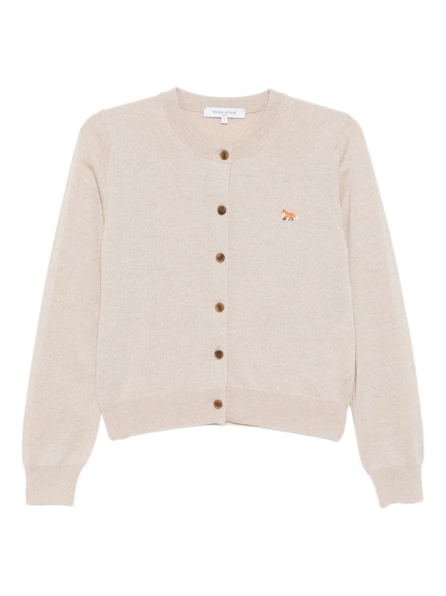 Maison Kitsuné Baby Fox Cardigan — Beige