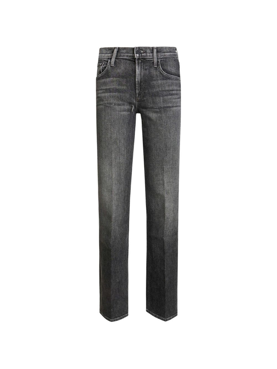 Mother Bookie Sneak Jeans — Gray