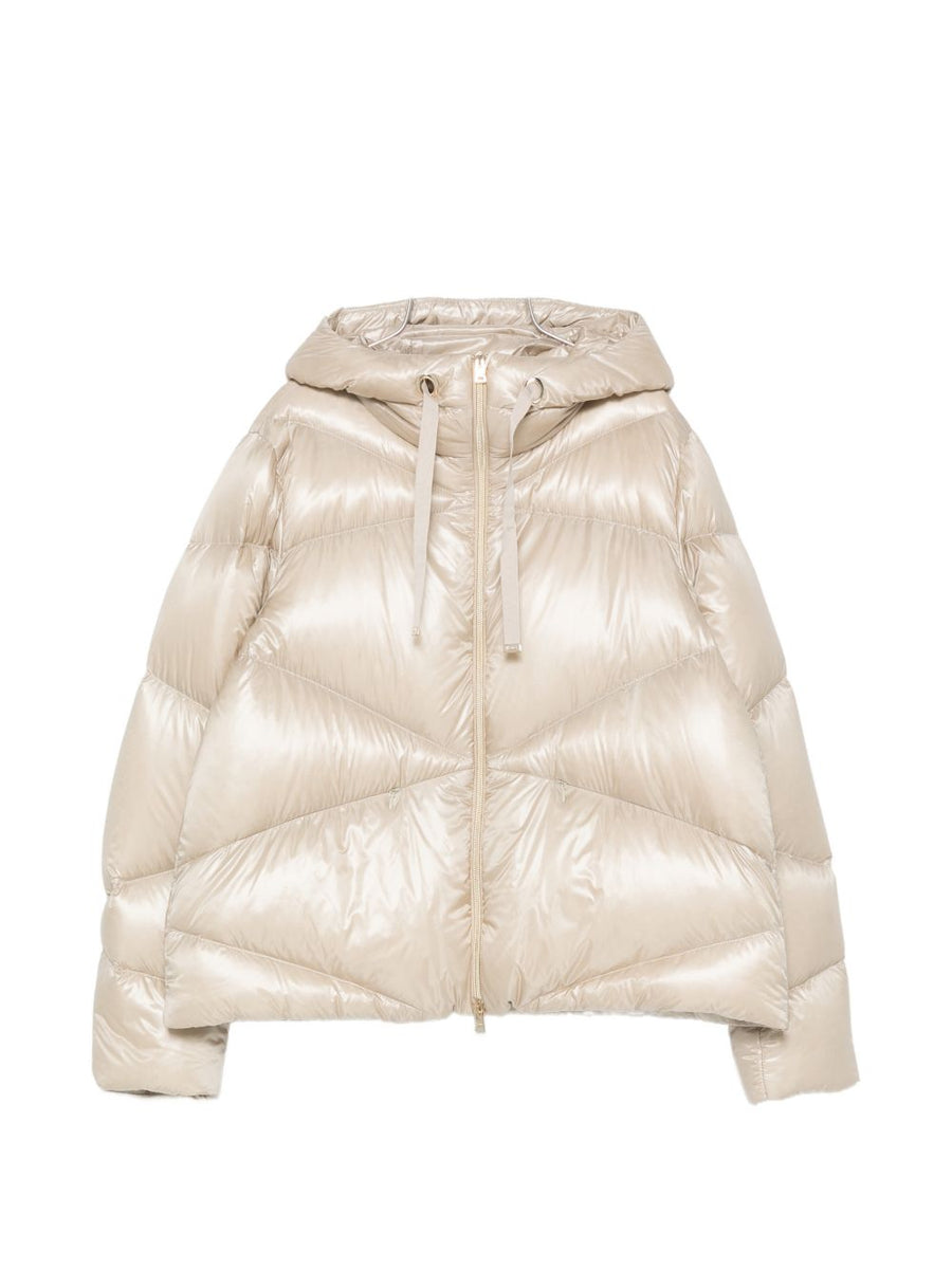 HERNO Quilted Down Down Jacket — Beige