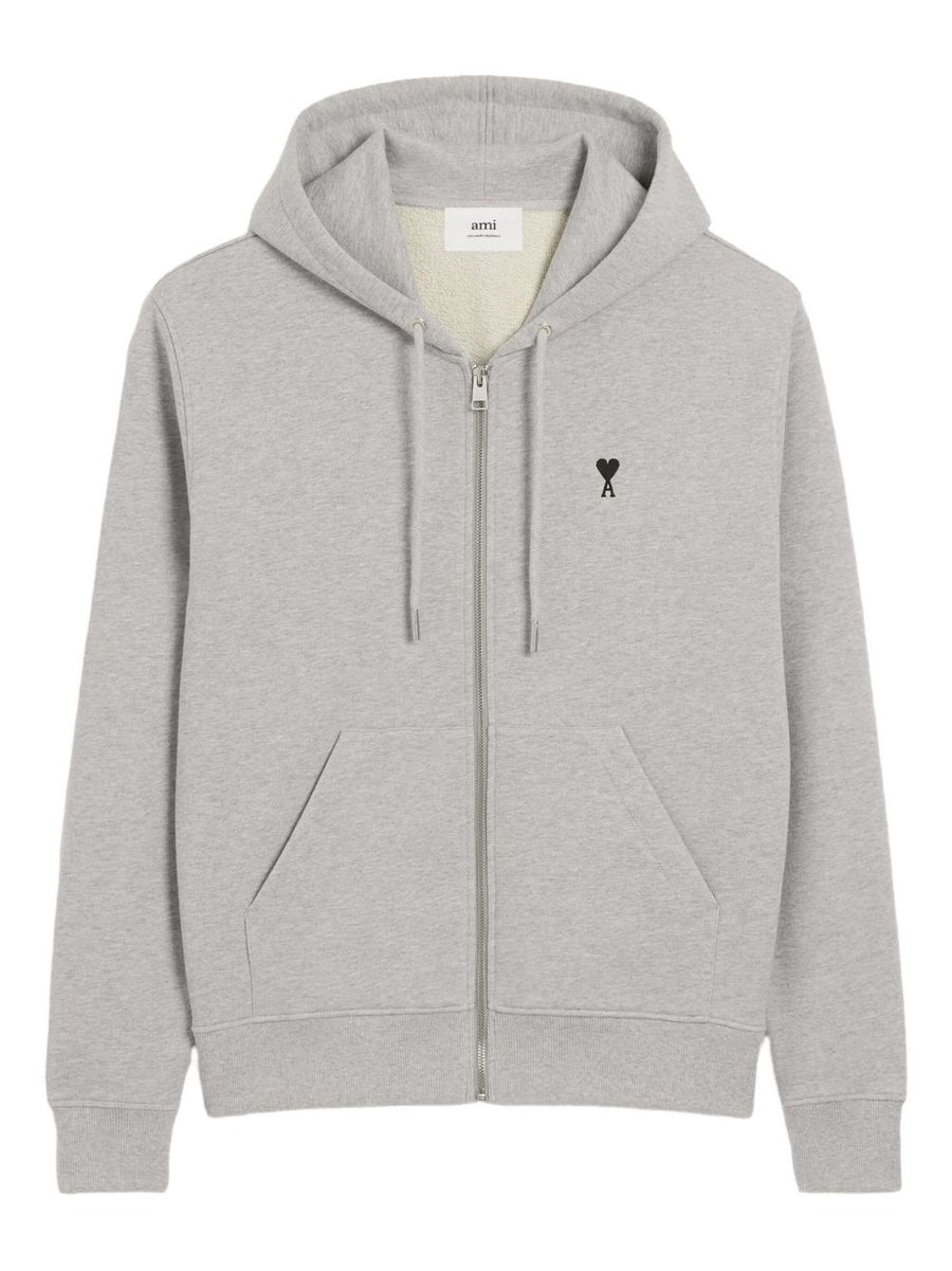 Ami Paris Hoodie — Grey