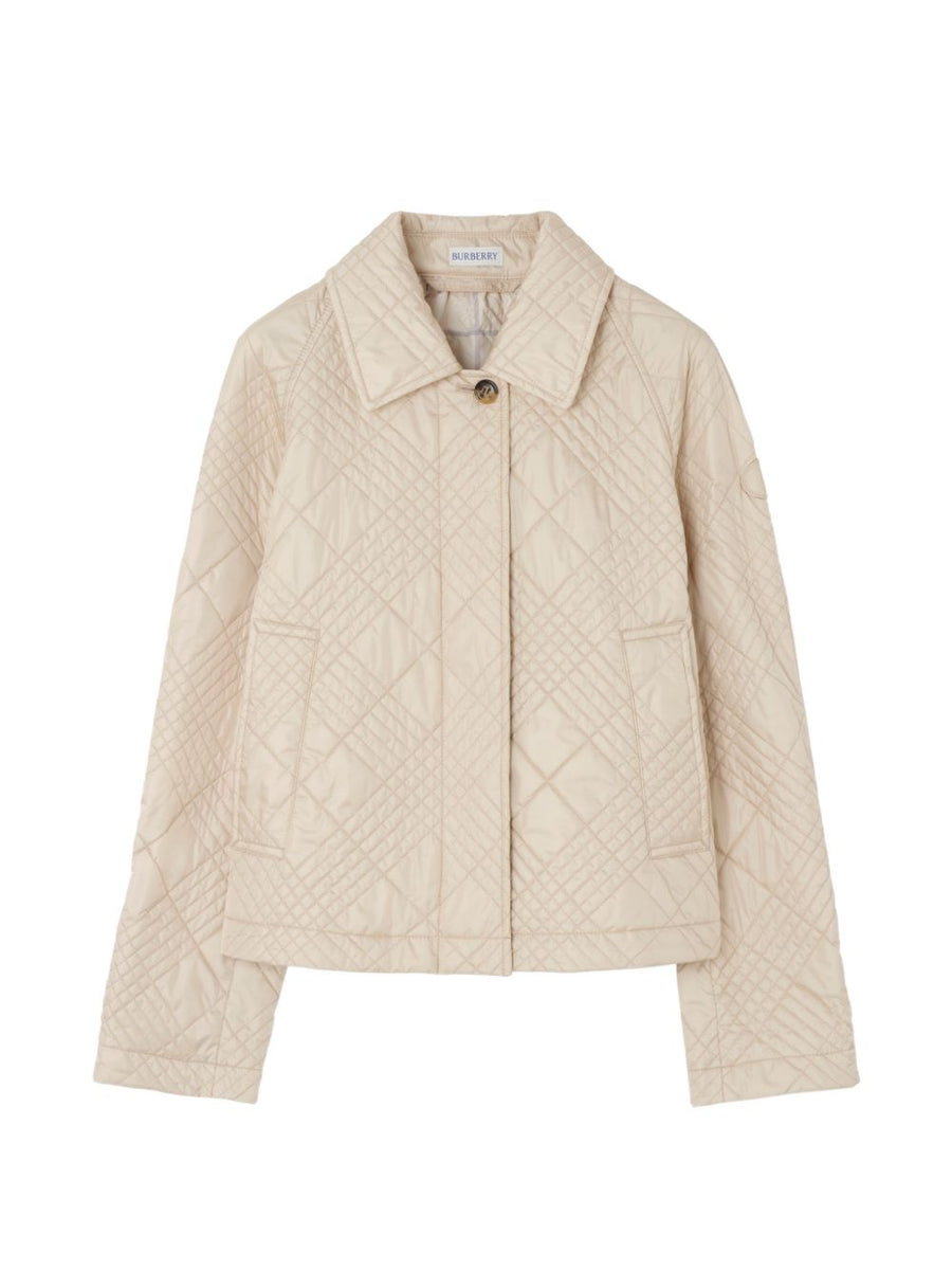 Burberry Quilted Nylon Jacket — Beige