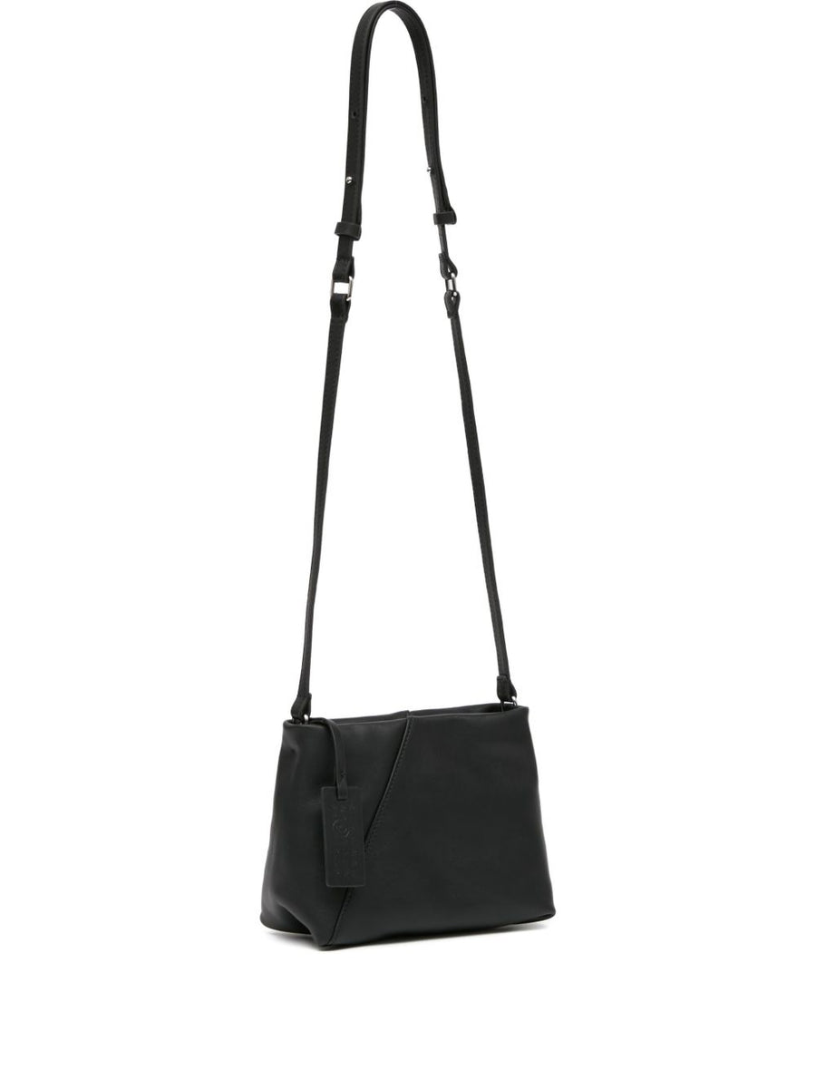 MM6 Maison Margiela Leather Crossbody Bag — Black